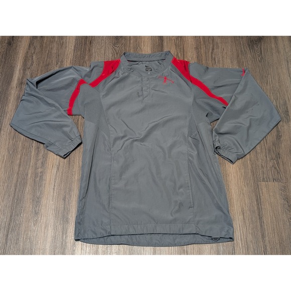 Nike Other - Nike Ken Griffey Jr. swingman Pullover Lightweight Windbreaker Gray Size S